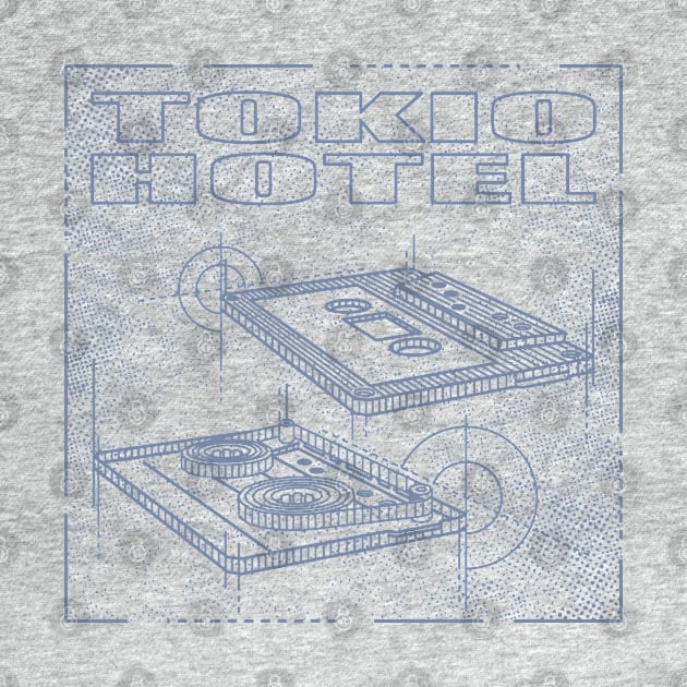 Tokio Hotel - Technical Drawing by Vector Empire